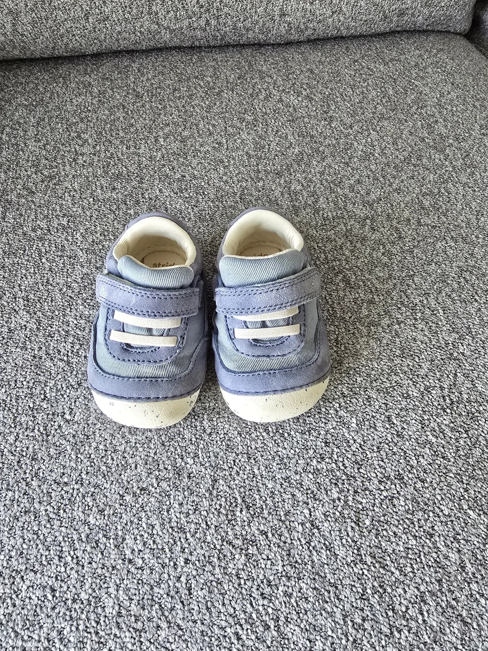 Stride Rite Baby Light Blue Slip-On Sneakers with Hook-and-Loop Strap